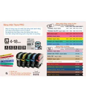 Tepra SC36R (Chữ Đen Nền Đỏ, Khổ 36mm) | ⓿❽❻❽❺⓿❺⓿❺❻ | metaking.vn