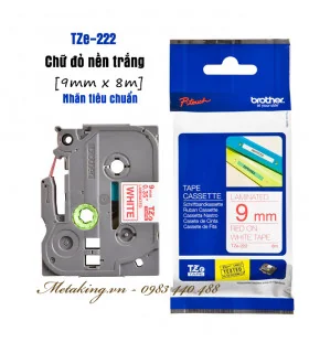 Brother TZe-324, Khổ 9mm, Dài 8m, Gold On Black, Chống Thấm Nước | ⓿❾❼❼❹❼❽❹❻❻ | METAKING
