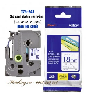 Brother TZe-441, Khổ 18mm, Dài 8m, Black On Red, Chống Thấm Nước | ⓿❾❼❼❹❼❽❹❻❻ | METAKING