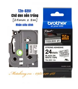 Nhãn TZe 24mm | ⓿❾❼❼❹❼❽❹❻❻ | METAKING