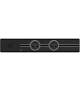 COMBO [01 Thanh Ray Tiếp Điện Line8 Model S (600mm/Tiêu chuẩn/Màu Đen) + 1Bộ sạc 60W USB A/C + 2 x Ổ cắm MLT-1 (Đen/Trắng) | ...