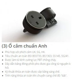 COMBO [ 1 Thanh Ray Tiếp Điện Line8 Model S (600mm/Tiêu chuẩn/Màu Đen) + 3 Ổ cắm MLT-1 (Đen/Trắng) | ⓿❽❻❽❺⓿❺⓿❺❻ | metaking.vn