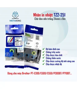 Nhãn TZ2 24mm | ⓿❾❼❼❹❼❽❹❻❻ | METAKING