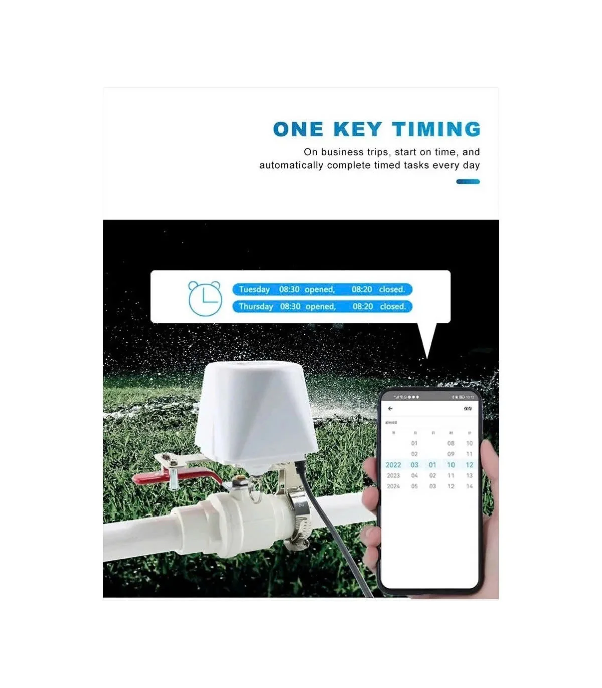 Van Nước Thông Minh WIFI TUYA, Điều Khiển Đóng Mở Qua App, Cài Đặt Tưới Cây Tự Động | ⓿❾❼❼❹❼❽❹❻❻ | METAKING