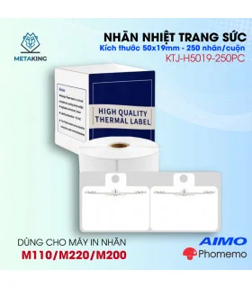 Nhãn Trang Sức 50 X 19mm, Màu Trắng, KTJ-H5019-250PC | ⓿❾❼❼❹❼❽❹❻❻ |...