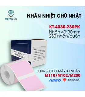 Nhãn Đa Năng 40 X 30mm màu hồng, KT-4030-230PK | ⓿❾❼❼❹❼❽❹❻❻ | METAK...