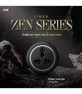 COMBO [ Ray Điện Line8 Lắp Âm Dài 60CM + 03 Ổ Cắm Zen MLT ]