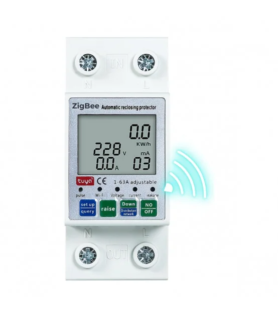 Công Tơ Điện Tuya Zigbee, Đồng Hồ Đo Điện 63A, Điều Khiển Từ Xa, Chống Rò Rỉ Điện | ⓿❾❼❼❹❼❽❹❻❻ | METAKING