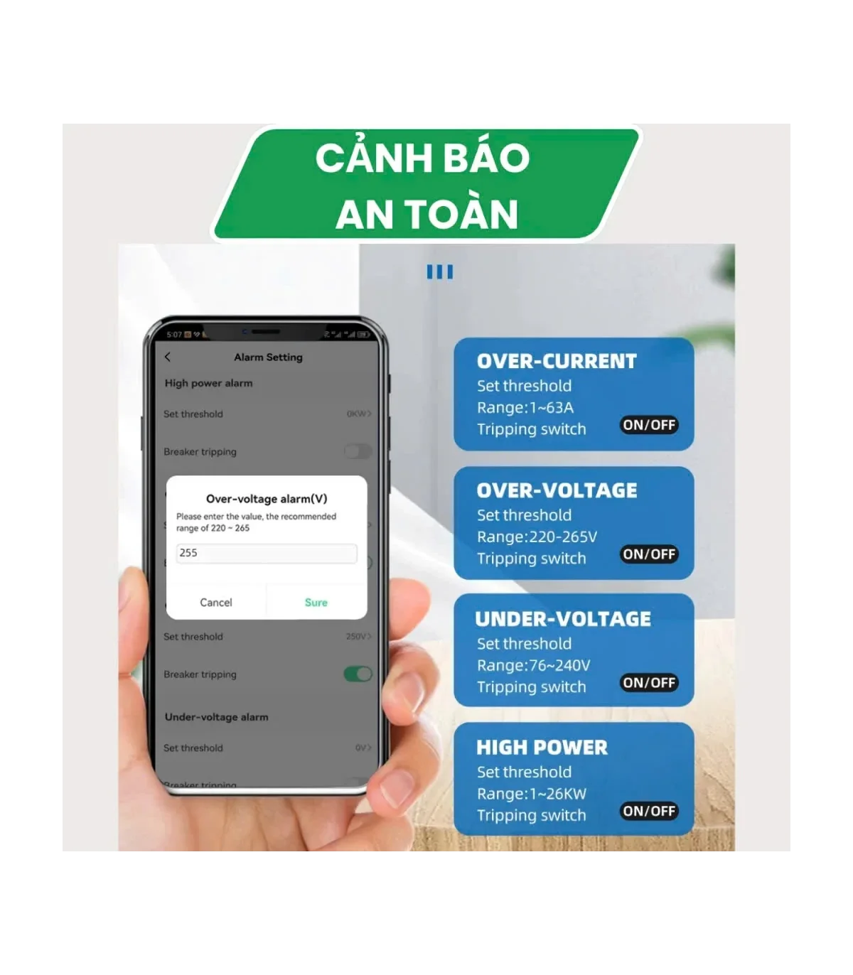 Aptomat thông minh Tuya Zigbee, CB Tuya 63A có đo điện | ⓿❾❼❼❹❼❽❹❻❻ | METAKING