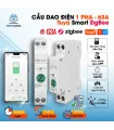 Aptomat thông minh Tuya Zigbee, CB Tuya 63A có đo điện