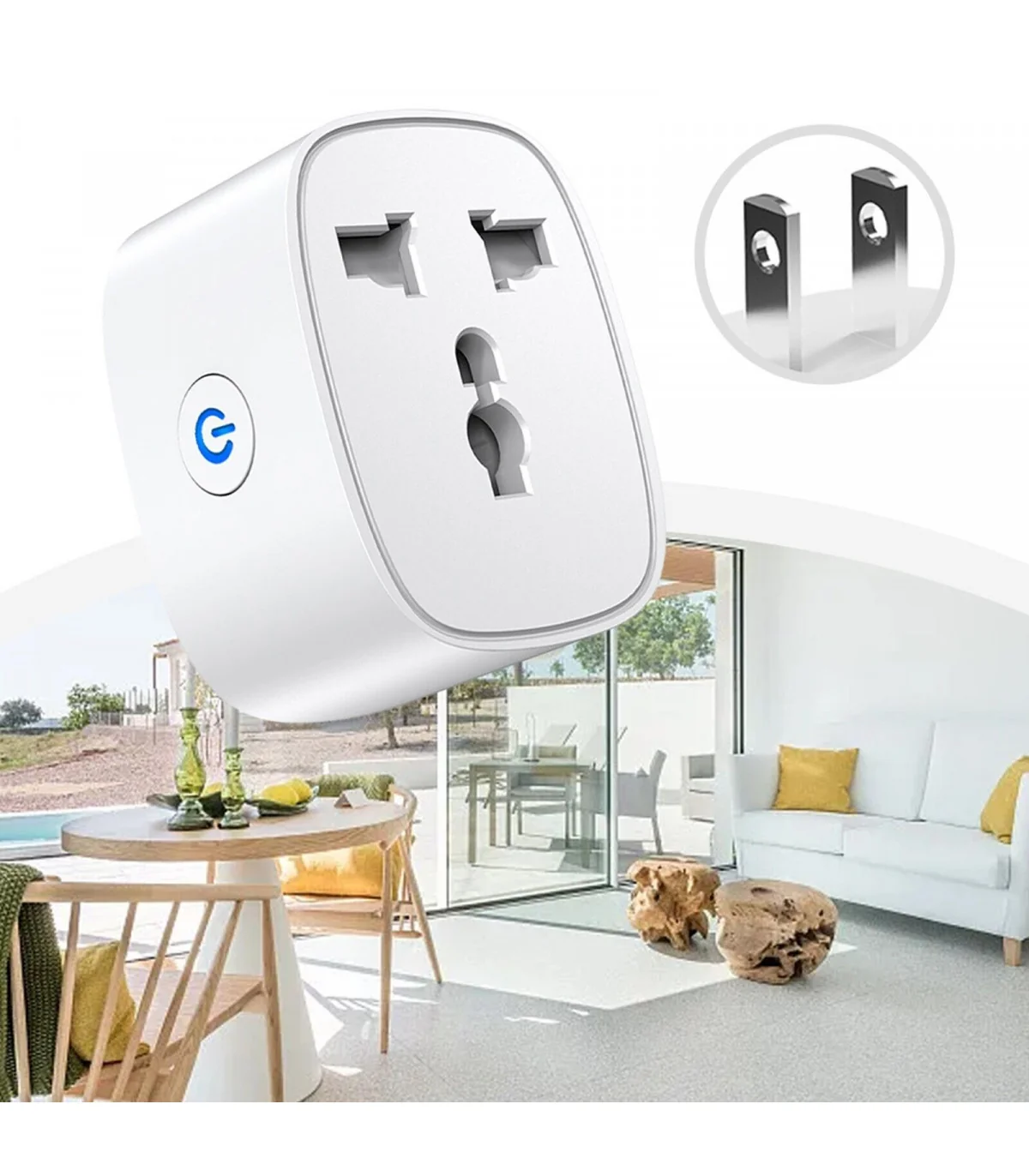 Ổ Cắm Điện Wifi 16A Tuya Thông Minh 2500W, Điều Khiển Từ Xa Qua App | ⓿❾❼❼❹❼❽❹❻❻ | METAKING