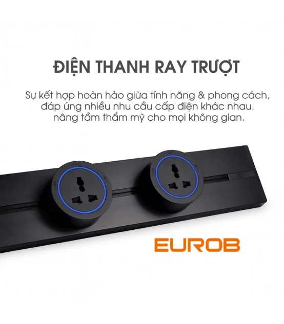 Thanh ray điện Eurob Slim-S| Lắp Nổi I BH 2 Năm | ⓿❾❼❼❹❼❽❹❻❻ | METAKING