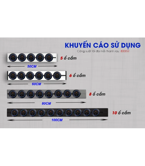 Thanh ray điện Eurob Slim-S| Lắp Nổi I BH 2 Năm | ⓿❾❼❼❹❼❽❹❻❻ | METAKING