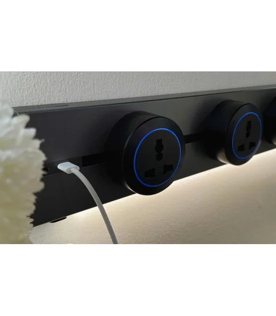 Thanh ray điện Eurob Slim-S + (USB-C & Đèn LED)| Lắp Nổi I BH 2 Năm | ⓿❾❼❼❹❼❽❹❻❻ | METAKING