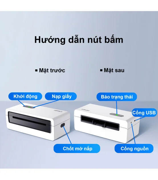 Máy In Đơn Hàng HPRT N43BT Khổ A6 A7 In Nhiệt Bluetooth | ⓿❾❼❼❹❼❽❹❻❻ | METAKING