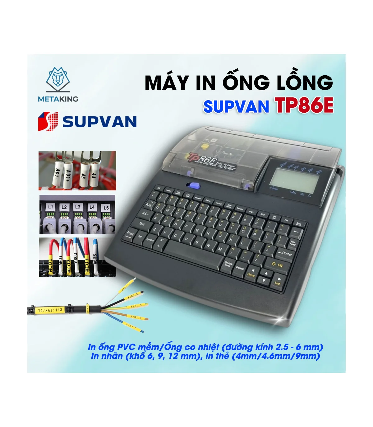 Máy in ống lồng SUPVAN TP86E | ⓿❾❼❼❹❼❽❹❻❻ | METAKING
