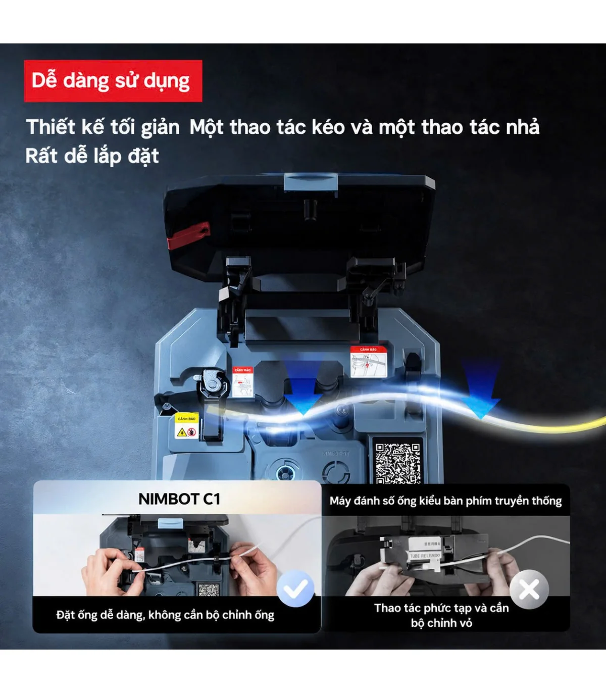 Máy In Ống Lồng Niimbot C1 - 300dpi HD | ⓿❾❼❼❹❼❽❹❻❻ | METAKING