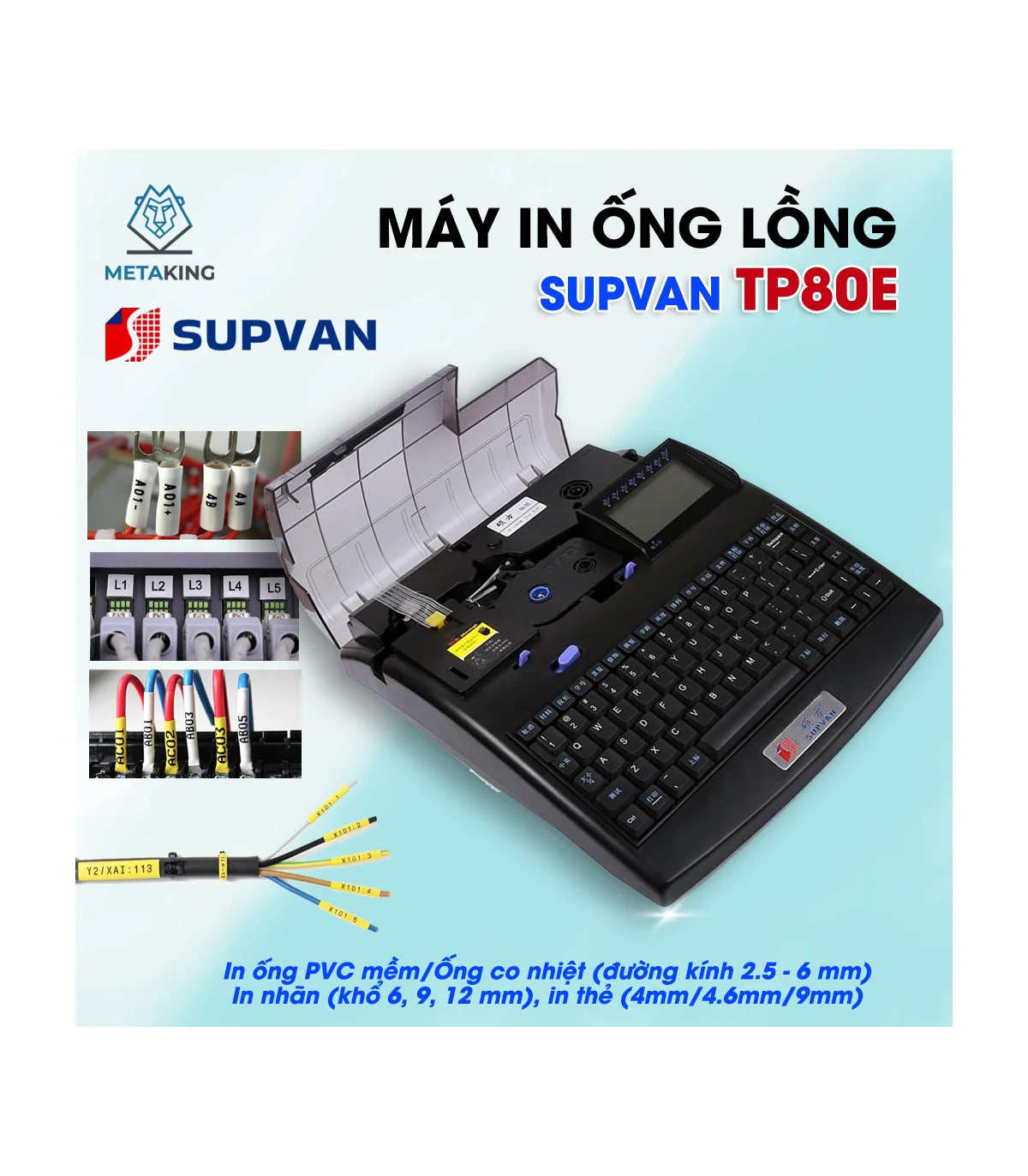 Máy in ống lồng SUPVAN TP80E | ⓿❾❼❼❹❼❽❹❻❻ | METAKING