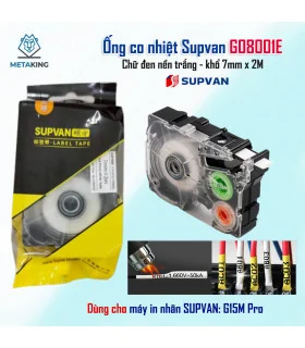 Ống co nhiệt Supvan G8003E - Khổ 9mm × 2M | ⓿❾❼❼❹❼❽❹❻❻ | METAKING