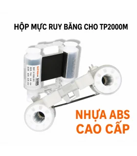 Ribbon Supvan TP-R453BKE - Mực máy in ống co nhiệt Supvan TP200M - Khổ 55mm dài 45M/Cuộn
