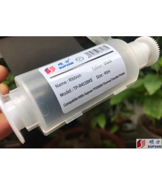 Ribbon Supvan TP-R453BKE - Mực máy in ống co nhiệt Supvan TP200M - Khổ 55mm dài 45M/Cuộn | ⓿❾❼❼❹❼❽❹❻❻ | METAKING