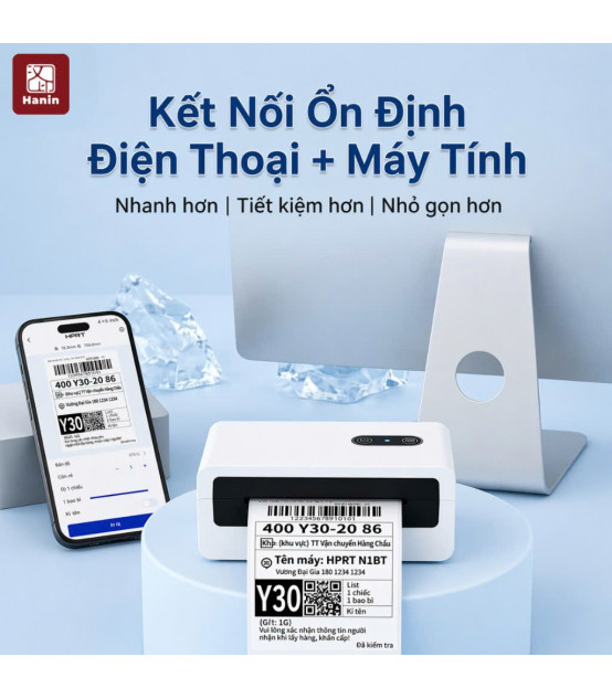 Máy In Đơn Hàng HPRT N1BT Khổ A7 In Nhiệt Bluetooth | ⓿❾❼❼❹❼❽❹❻❻ | METAKING