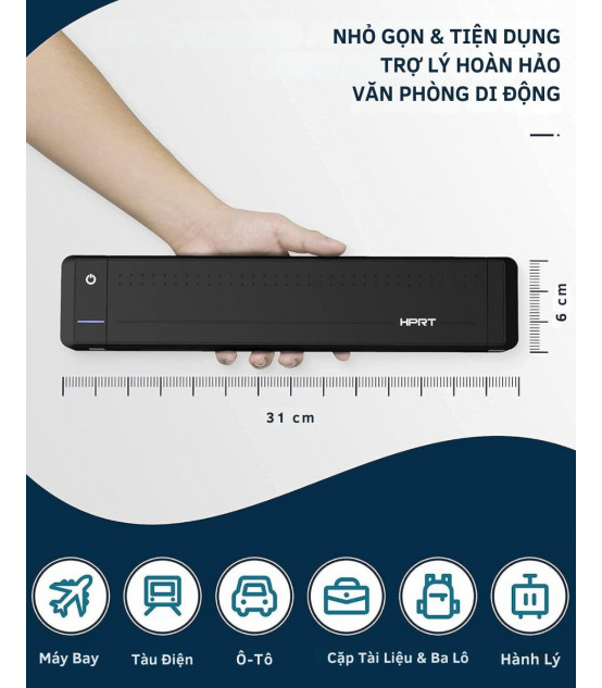 Máy in nhiệt di động HPRT MT800 Bluetooth | ⓿❾❼❼❹❼❽❹❻❻ | METAKING