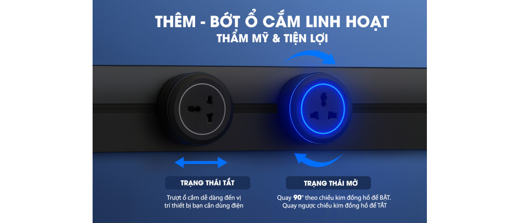 Slim-S, Slim-R hay Slim-S+ – chọn ổ cắm thanh ray nào cho đúng không gian?