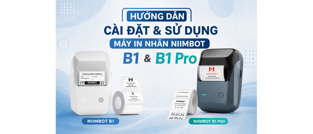 Hướng dẫn sử dụng máy in nhãn không dây NIIMBOT B1 & B1 Pro