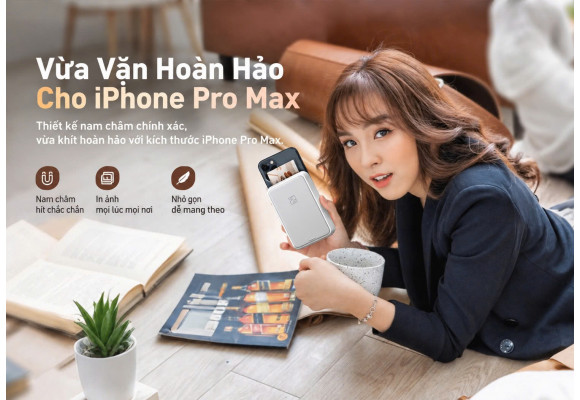 Máy in ảnh di động Hanin MT56i – In ảnh tức thì trong thế giới ưu tiên thiết bị di động